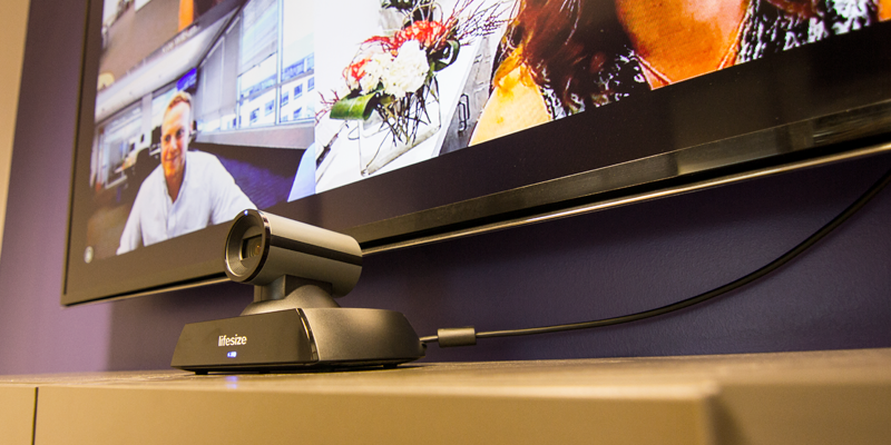 large screen for video conferencing